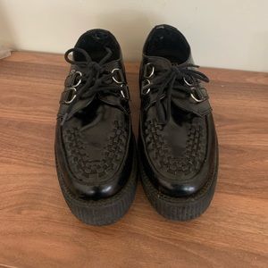 T.U.K. Black Leather Viva Creeper